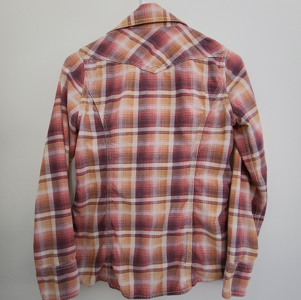 Vintage XS Lucky Brand Snap Up Western Top - Picture 5 of 7